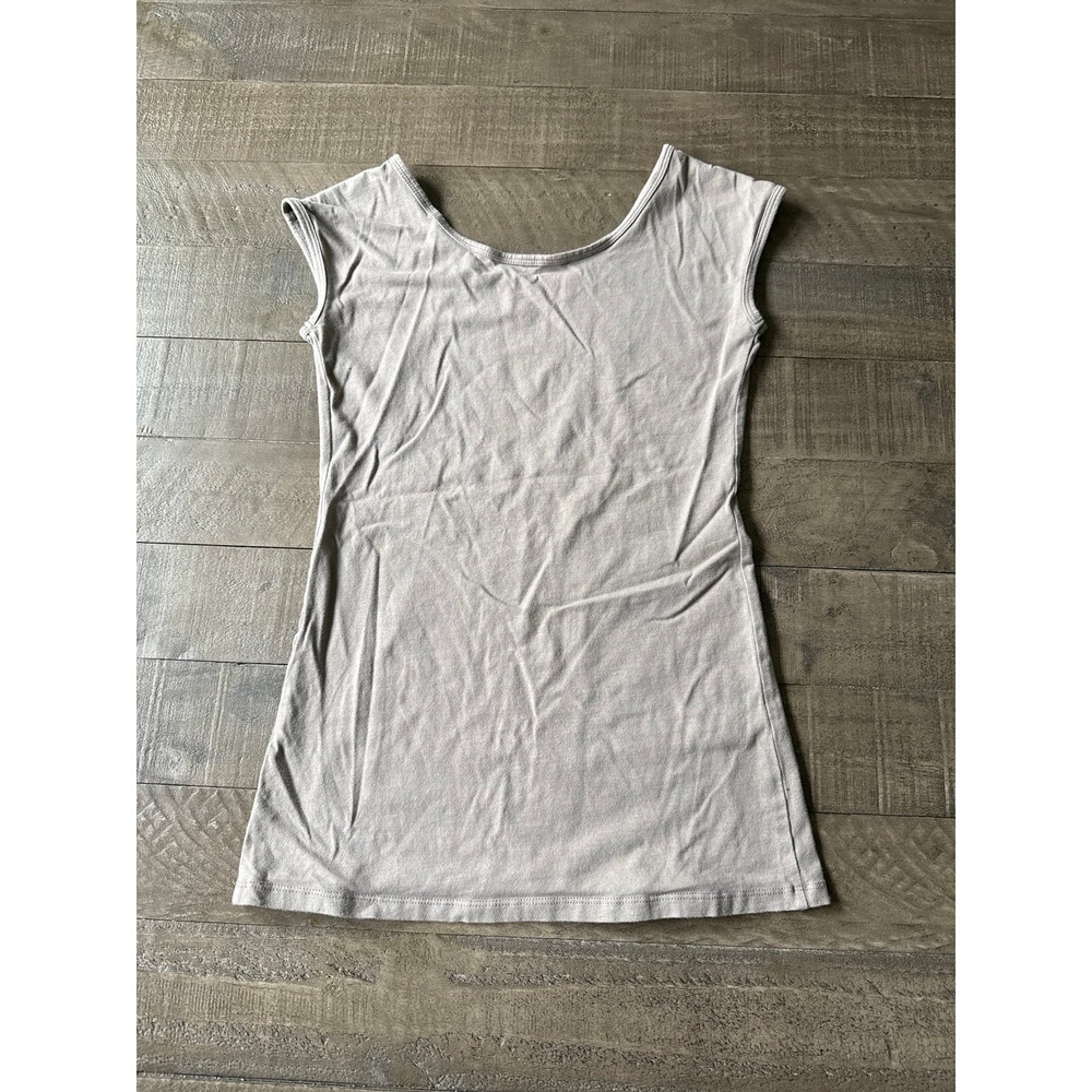 Bella Bird Women's Gray Basic Tee Tank Top size Small - Picture 5 of 7